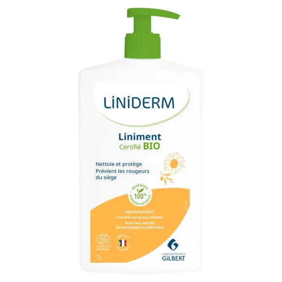 Liniderm Liniment huile de tournesol et olive Gilbert - flacon-pompe de 1L