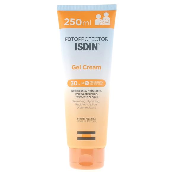 Gel crème SPF30 Fotoprotector Isdin - Tube de 250ml