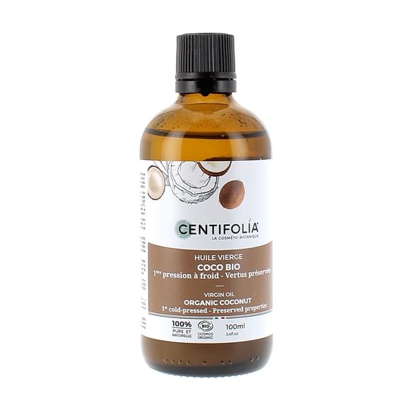Huile végétale Coco vierge bio Centifolia - flacon de 100 ml