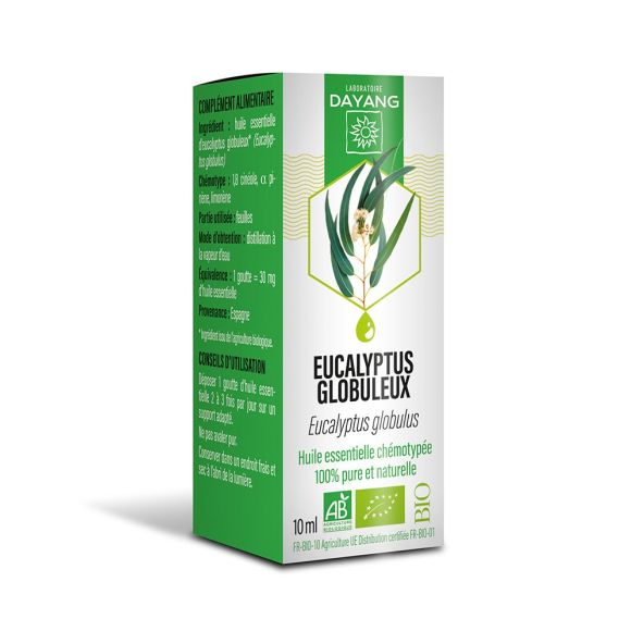 Huile essentielle Eucalyptus globuleux bio Dayang - flacon de 10ml