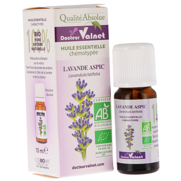 Huile essentielle Lavande aspic Bio Dr Valnet - 10 ml