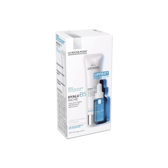 Hyalu B5 Coffret soin riche anti-rides réparateur repulpant + sérum offert La Roche-Posay - coffret de 2 produits