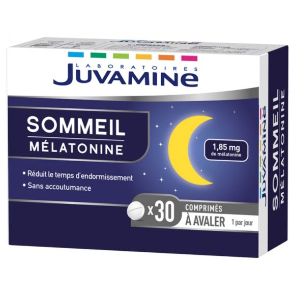 Sommeil mélatonine Juvamine - boite de 30 comprimés