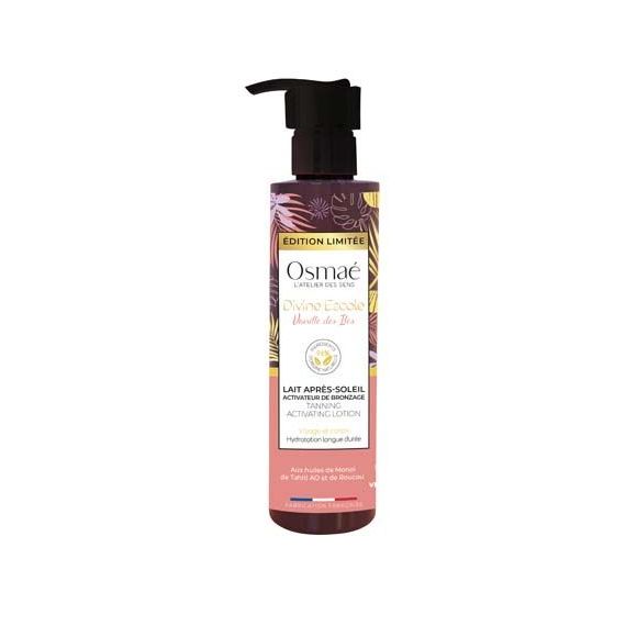 Lait après-soleil activateur de bronzage Osmaé - flacon-pompe de 200ml