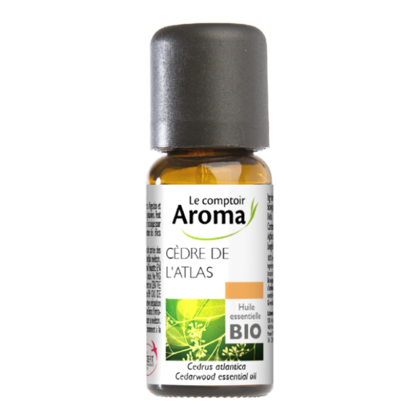 Huile essentielle de Bois de cèdre Le comptoir Aroma - flacon de 10 ml