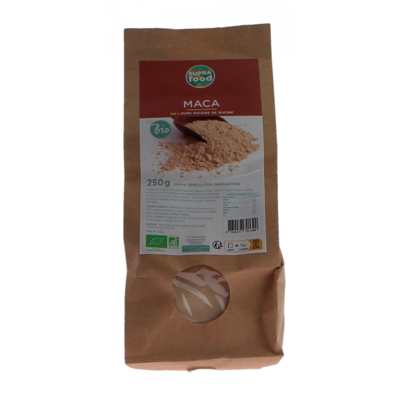 Maca en poudre bio Supra food - sachet de 250g