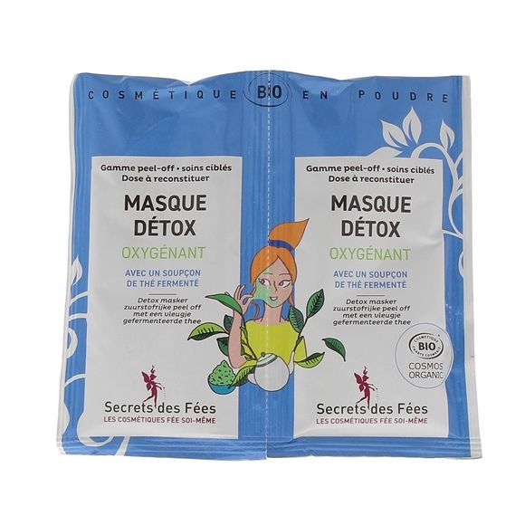 Masque détox oxygénant Secrets des Fées - 2 masques de 8g