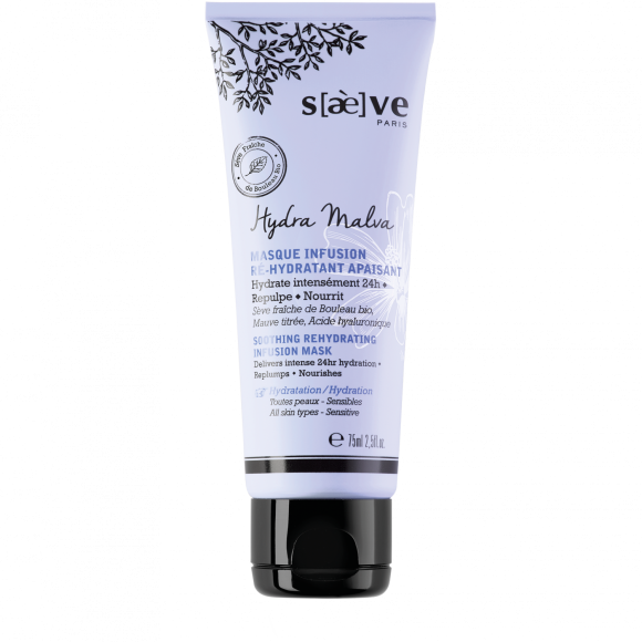 Masque infusion ré-hydratant apaisant Hydra Malva Saeve - tube de 75 ml