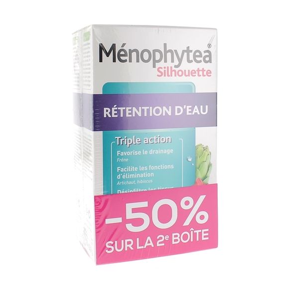 Ménophytea Silhouette rétention d'eau Nutreov - lot de 2 boites de 30 comprimés