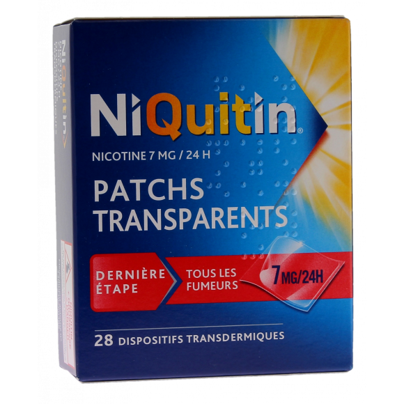 Niquitin 7mg/24 heures - boîte de 28 patchs