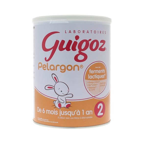 Pelargon Lait 2ème âge dès 6 mois Guigoz - pot de 780g