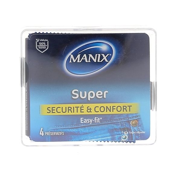 Préservatifs Manix super - boite de 4 préservatifs