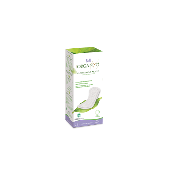 Protège-slips Classique extra-fin Organyc - boîte de 24 protège-slips