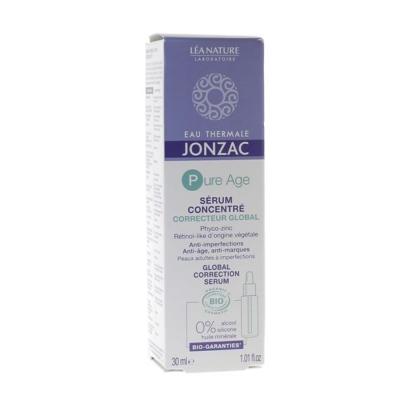 Pure Age Sérum concentré correcteur global Eau thermale Jonzac - flacon de 30ml