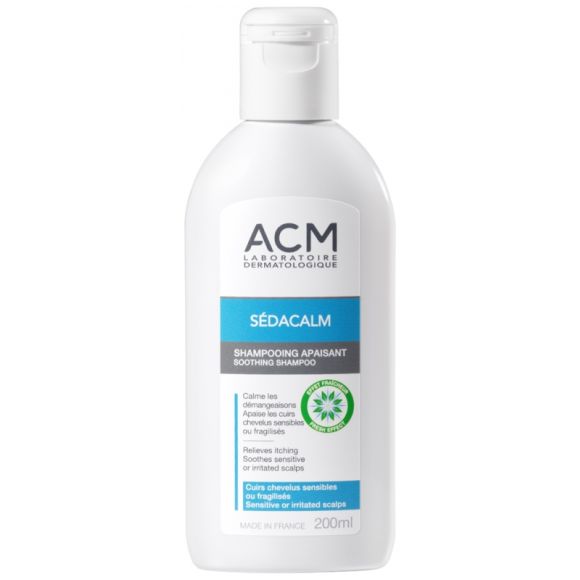 Shampooing apaisant sédacalm laboratoire ACM - flacon de 200 ml