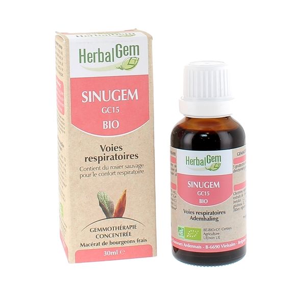 Sinugem voies respiratoires bio Herbalgem - flacon de 30 ml