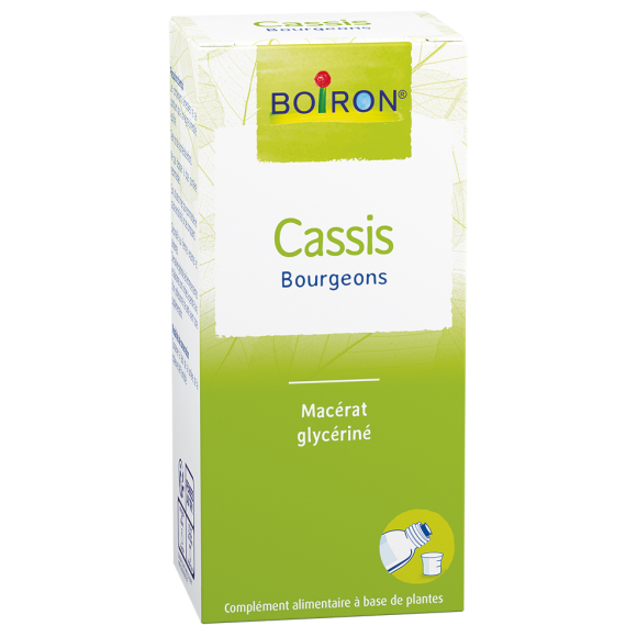 Sirop CASSIS Bourgeons Macérat Glycériné Allergie, Hypotension BOIRON - flacon de 60 ml