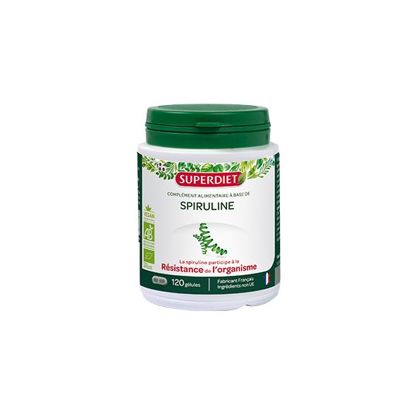 Spiruline SuperDiet - boîte de 120 gélules