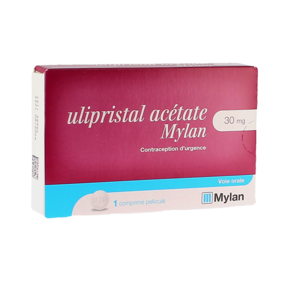Ulipristal acétate 30 mg Mylan - boîte de 1 comprimé pelliculé