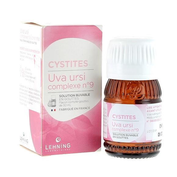 Uva ursi complexe N°9 Cystites Lehning - flacon de 30 ml