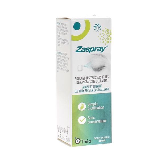 Zaspray Spray oculaire apaisant et lubrifiant Théa - flacon de 10ml