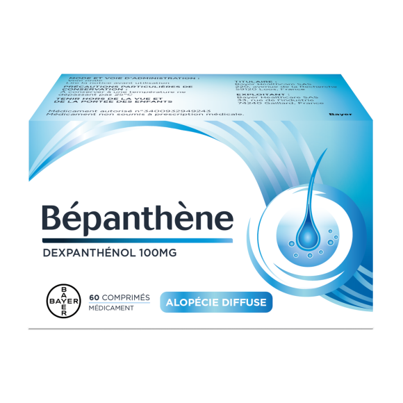 Bepanthene 100mg - boîte de 60 comprimés