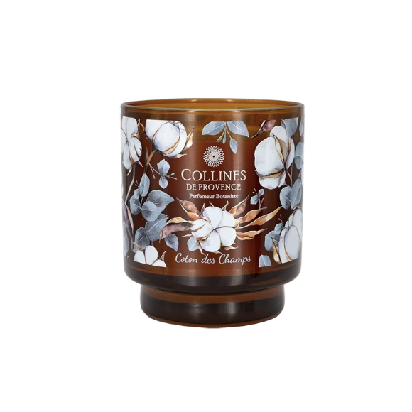 Bougie parfumée coton des champs Collines de Provence - bougie de 220g