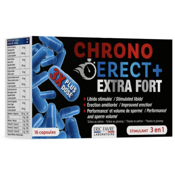 Chrono erect+ extra fort Eric Favre - boite de 16 capsules 