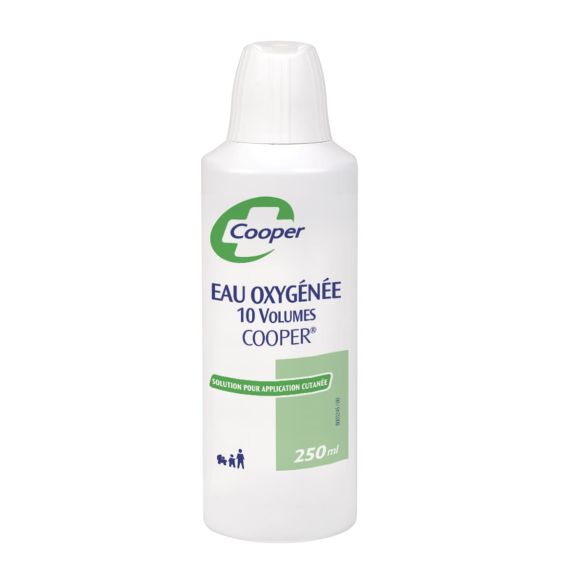 Eau oxygénée 10 volumes Cooper - Flacon de 250ml