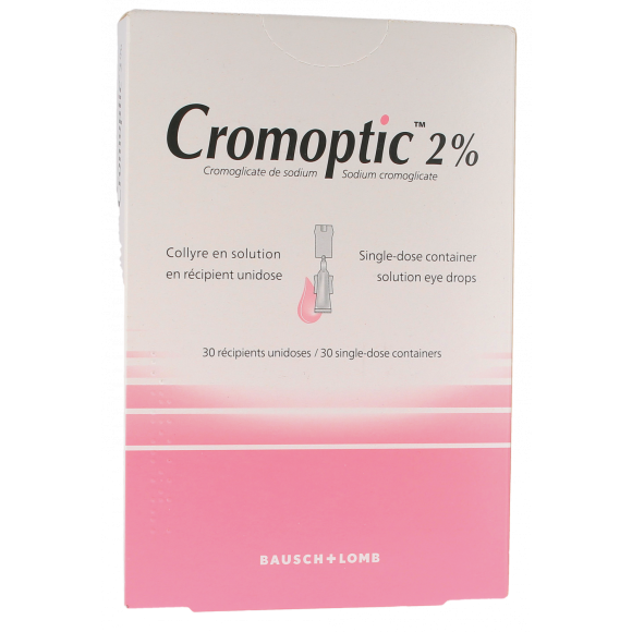 Cromoptic 2% collyre - Boîte de 30 récipients unidoses de 0,35 ml