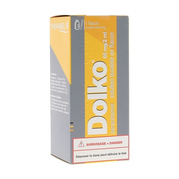 Dolko 60mg/2ml solution buvable - flacon de 90ml