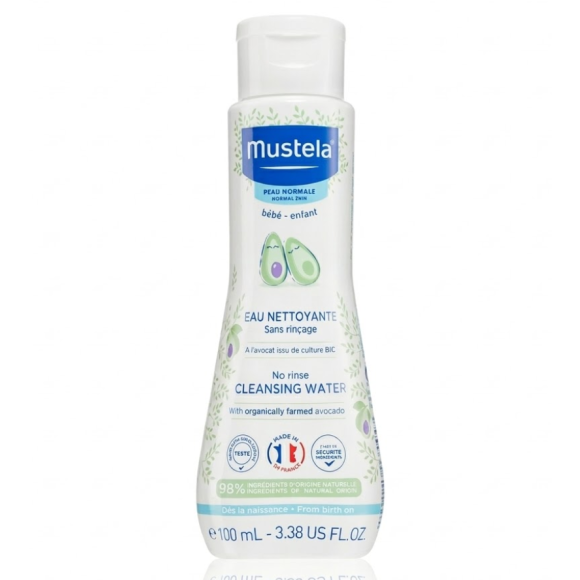 Eau nettoyante sans rinçage Mustela - flacon de 100ml