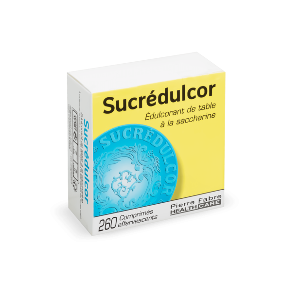 Édulcorant de table à la saccharine sucrédulcor Pierre Fabre - boite de 260 comprimés effervescents