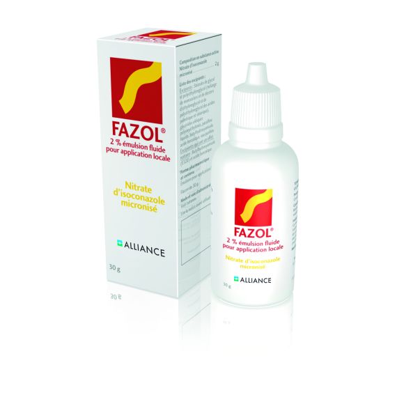 Fazol 2% émulsion fluide pour application locale - flacon de 30 g