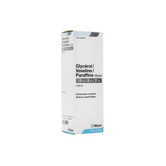 Glycérol vaseline paraffine Mylan - tube de 250 g