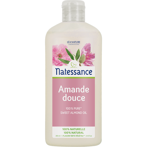 Huile amande douce Natessance - flacon de 250ml
