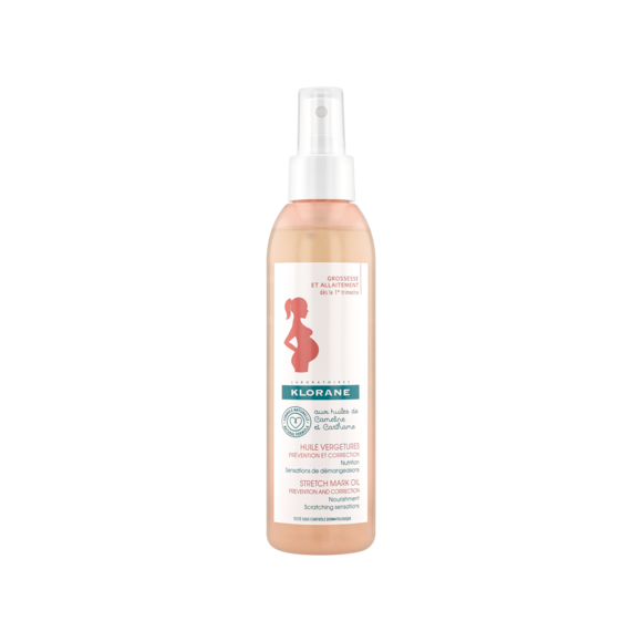 Huile vergetures prévention et correction Klorane - spray de 200 ml