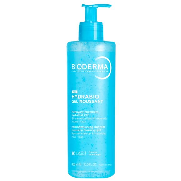 Hydrabio gel moussant Bioderma - flacon-pompe de 400ml