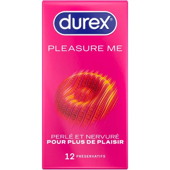Préservatifs Pleasure Me Durex - boîte de 12 préservatifs
