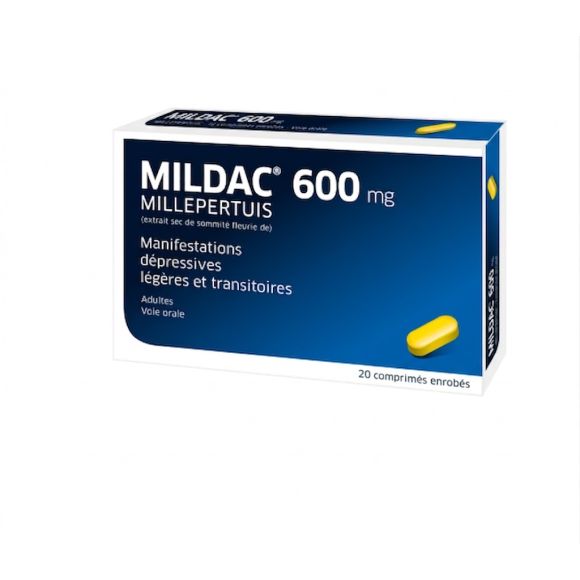 Mildac 600 mg comprimé enrobé - boite de 20 comprimés