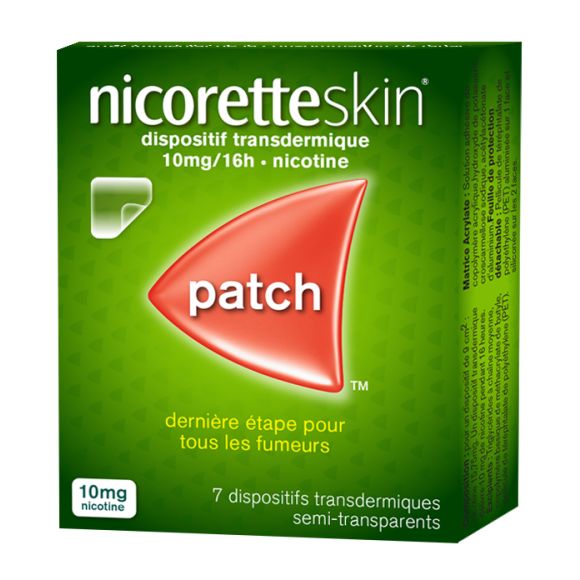 Nicorette Skin 10mg/16h dispositif transdermique - boite de 7 patchs