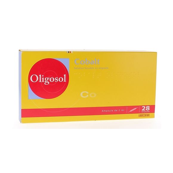 Oligosol Cobalt solution buvable en ampoule - boîte de 28 ampoules