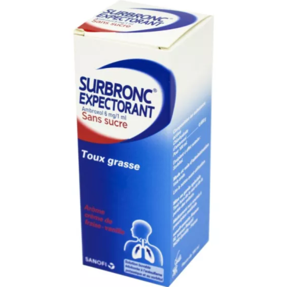 Surbronc expectorant Ambroxol sans sucre solution buvable - flacon de 100 ml