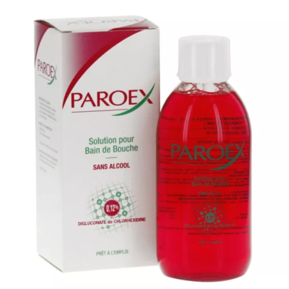 Paroex 0,12% solution pour bain de bouche - flacon de 300 ml