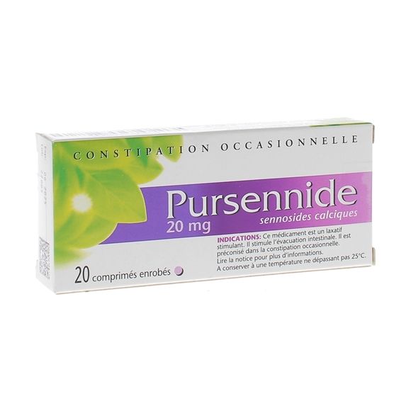 Pursennide 20mg comprimé enrobé - boîte de 20 comprimés