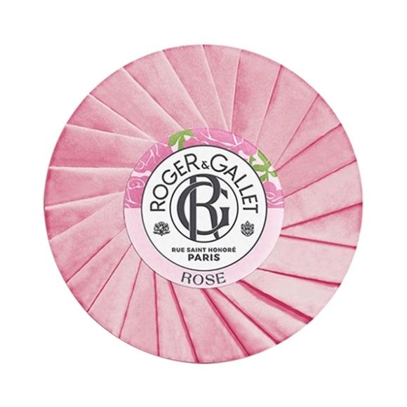 Savon doux parfumé rose Roger & Gallet - pain de 100 g