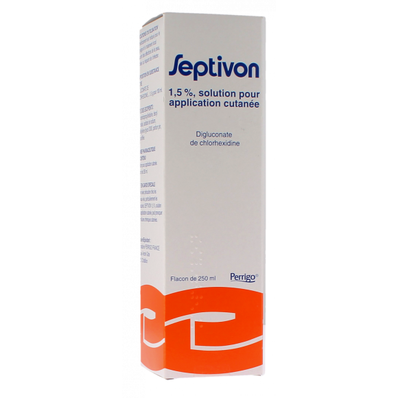 Septivon 1,5% solution pour application cutanée - flacon de 250 ml