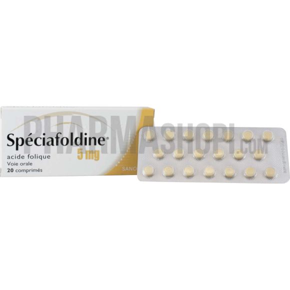 Speciafoldine 5mg comprimé - boîte de 20 comprimés