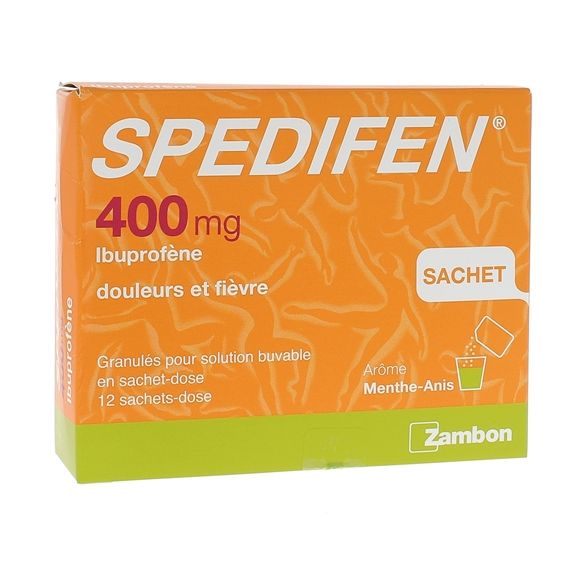 Spédifen 400 mg menthe anis sachet-dose - boite de 12 sachets