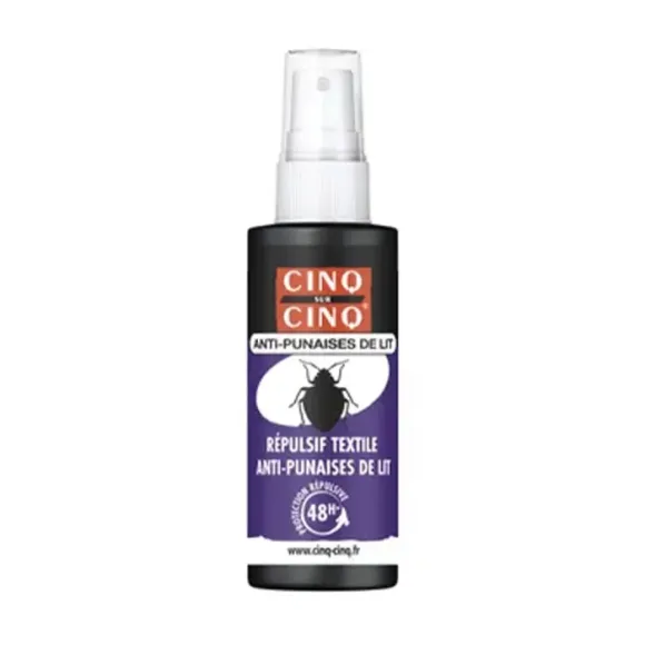 Répulsif textile anti-punaises de lit Cinq Sur Cinq - spray de 50ml
